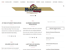 Tablet Screenshot of herrimanhigh.org